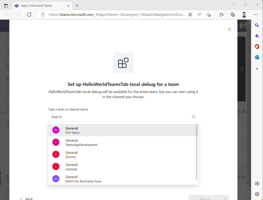 Teams Toolkit for Creating Microsoft Teams Tab